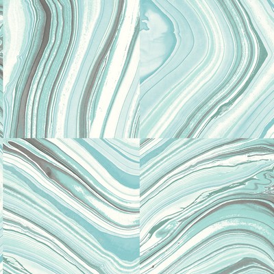 Brewster Wallcovering Agate Aqua Stone Wallpaper Aqua