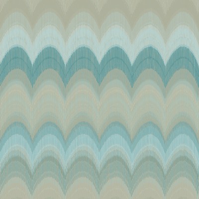 Brewster Wallcovering August Teal Wave Wallpaper Teal