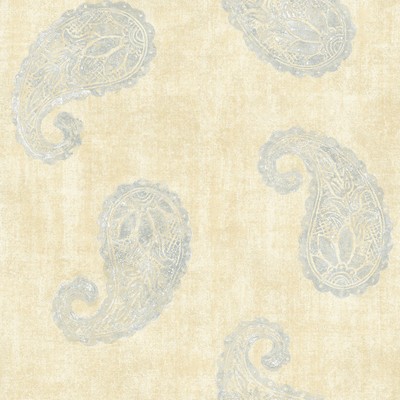 Brewster Wallcovering Kashmir Yellow Paisley Wallpaper Yellow