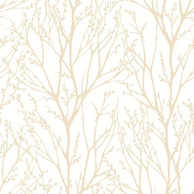 Brewster Wallcovering Autumn Gold Tree Wallpaper Gold