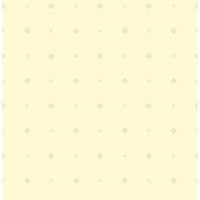 Brewster Wallcovering Floret Yellow Mini Floral Geometric Yellow