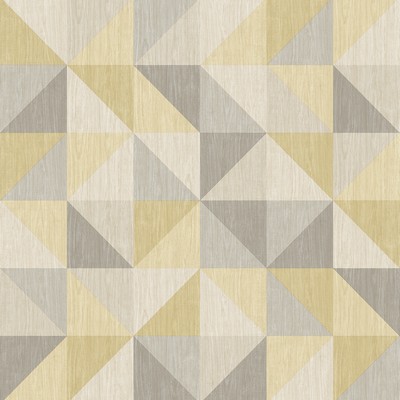 Brewster Wallcovering Puzzle Yellow Geometric Wallpaper Yellow