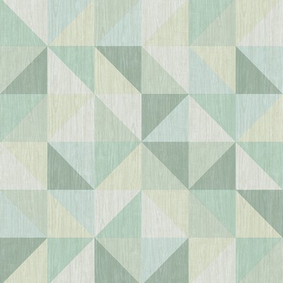 Brewster Wallcovering Puzzle Green Geometric Wallpaper Green