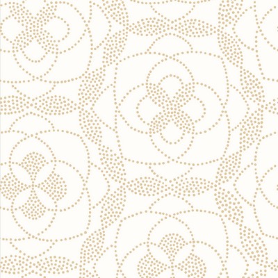 Brewster Wallcovering Cosmos Gold Dot Wallpaper Gold