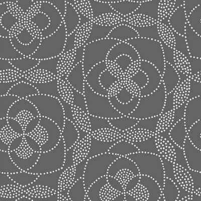 Brewster Wallcovering Cosmos Charcoal Dot Wallpaper Charcoal