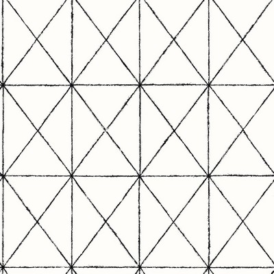Brewster Wallcovering Intersection Black Geometric Wallpaper Black