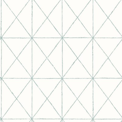Brewster Wallcovering Intersection Turquoise Geometric Wallpaper Turquoise