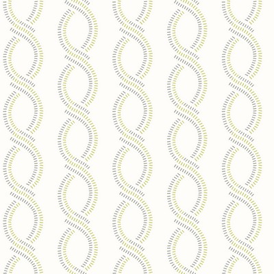 Brewster Wallcovering Helix Green Stripe Wallpaper Green