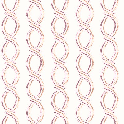 Brewster Wallcovering Helix Pink Stripe Wallpaper Pink
