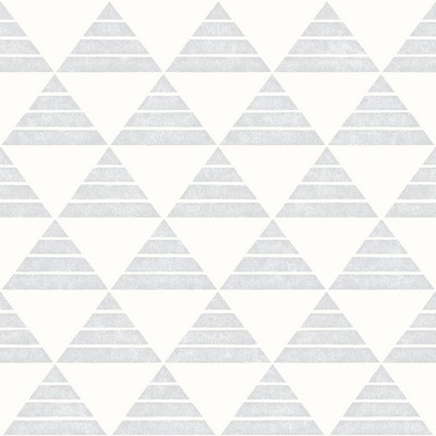 Brewster Wallcovering Summit Light Grey Triangle Wallpaper Light Grey
