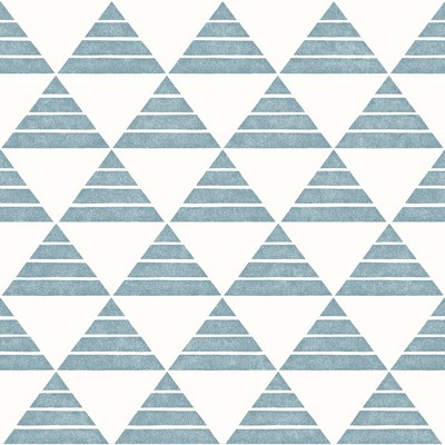 Brewster Wallcovering Summit Turquoise Triangle Wallpaper Turquoise