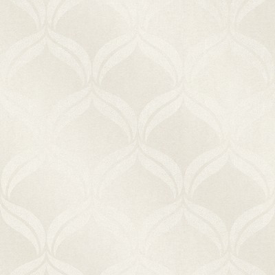 Brewster Wallcovering Petals Ivory Ogee Wallpaper Ivory