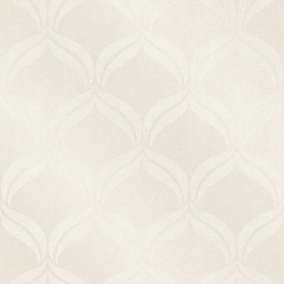 Brewster Wallcovering Petals Ivory Ogee Wallpaper Ivory