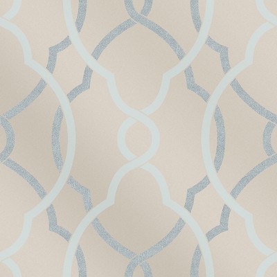 Brewster Wallcovering Sausalito Light Blue Lattice Wallpaper Light Blue