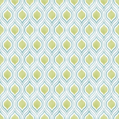 Brewster Wallcovering Plume Green Ogee Wallpaper Green