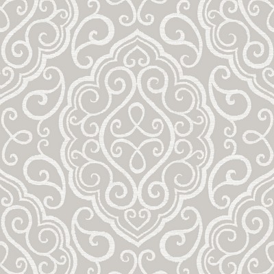 Brewster Wallcovering Heavenly Taupe Damask Wallpaper Taupe