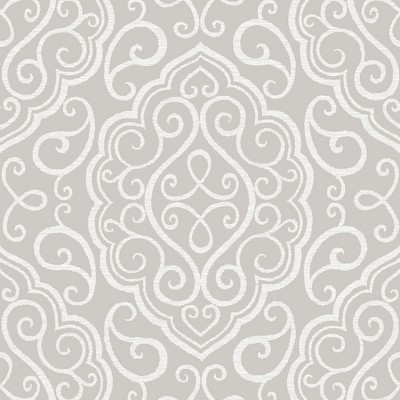 Brewster Wallcovering Heavenly Taupe Damask Wallpaper Taupe