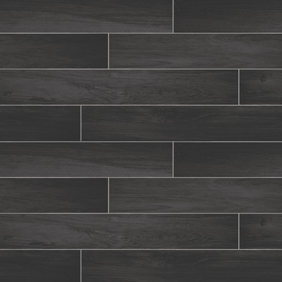 Brewster Wallcovering Titan Black Wood Wallpaper Black