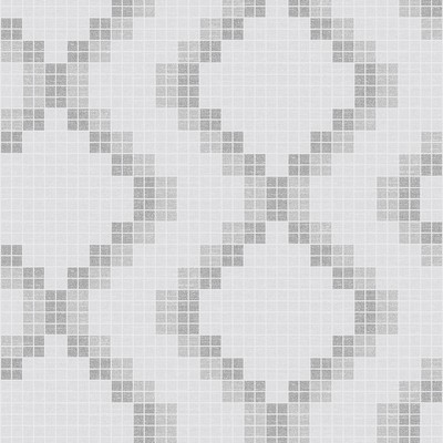 Brewster Wallcovering Mosaic Grey Grid Wallpaper Grey