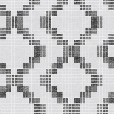Brewster Wallcovering Mosaic Black Grid Wallpaper Black