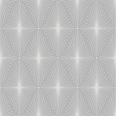 Brewster Wallcovering Starlight Grey Diamond Wallpaper Grey