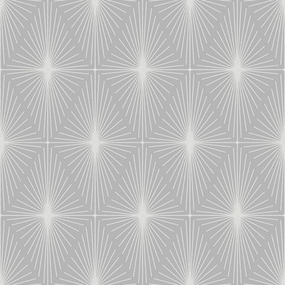 Brewster Wallcovering Starlight Grey Diamond Wallpaper Grey