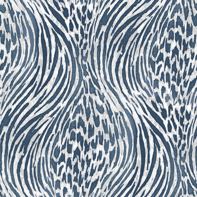 Brewster Wallcovering Splendid Blue Jungle Wallpaper Blue