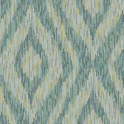 Brewster Wallcovering Ethereal Green Ogee Wallpaper Green