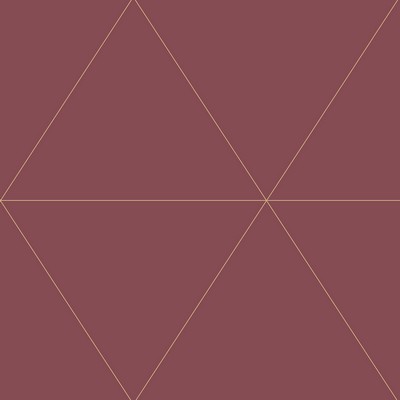 Brewster Wallcovering Twilight Red Geometric Wallpaper Red