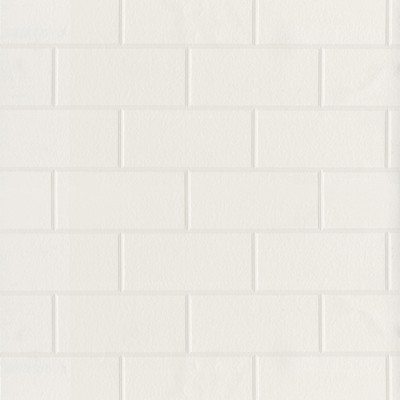 Brewster Wallcovering Galley White Subway Tile Wallpaper White