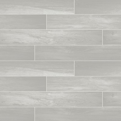 Brewster Wallcovering Nika Grey Sleek Wood Wallpaper Grey