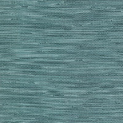 Brewster Wallcovering Fiber Blue Weave Texture Wallpaper Blue