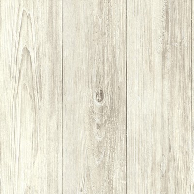 Brewster Wallcovering Thatcher Cream Wood Wallpaper Cream