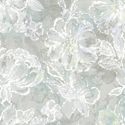 Brewster Wallcovering Allure Seafoam Floral Wallpaper Seafoam