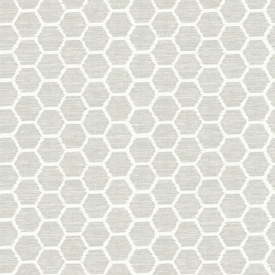 Brewster Wallcovering Aura Platinum Honeycomb Wallpaper Platinum
