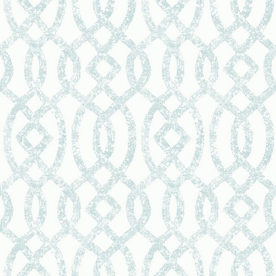 Brewster Wallcovering Ethereal Sky Blue Trellis Wallpaper Sky Blue