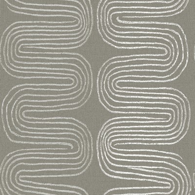 Brewster Wallcovering Zephyr Brown Abstract Stripe Wallpaper Brown