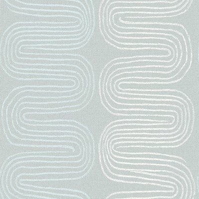 Brewster Wallcovering Zephyr Light Blue Abstract Stripe Wallpaper Light Blue