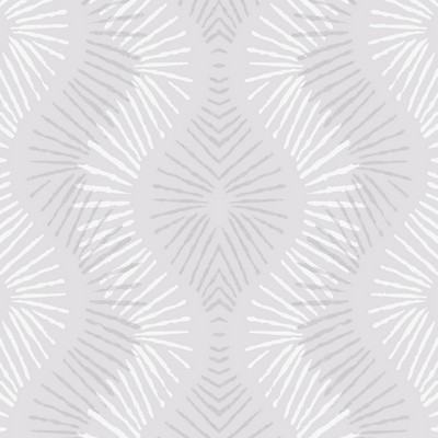 Brewster Wallcovering Feliz Silver Beaded Ogee Wallpaper Silver