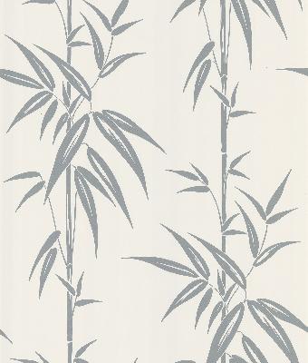 Brewster Wallcovering Saharan Silver Bamboo Stalk Silver