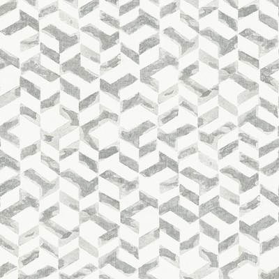 Brewster Wallcovering Instep Platinum Abstract Geometric Wallpaper Platinum