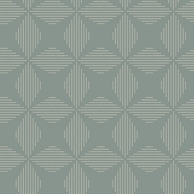 Brewster Wallcovering Telestar Teal Geometric Wallpaper Teal