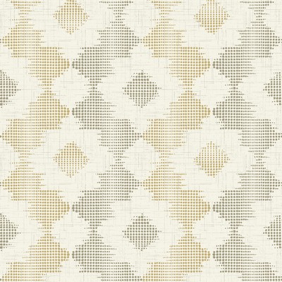Brewster Wallcovering Babylon Mustard Abstract Floral Wallpaper Mustard