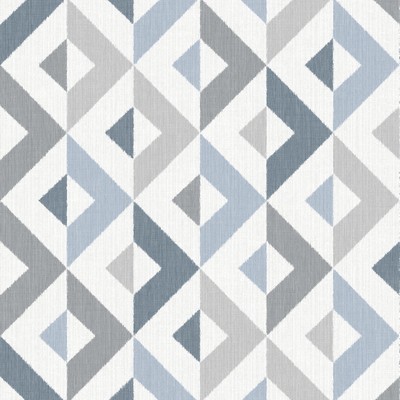 Brewster Wallcovering Seesaw Slate Geometric Faux Linen Wallpaper Slate