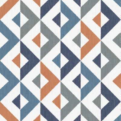 Brewster Wallcovering Seesaw Multicolor Geometric Faux Linen Wallpaper Multicolor