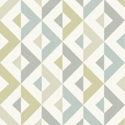 Brewster Wallcovering Seesaw Grey Geometric Faux Linen Wallpaper Grey