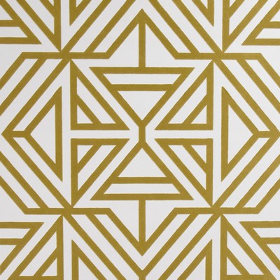 Brewster Wallcovering Helios Mustard Geometric Wallpaper Mustard