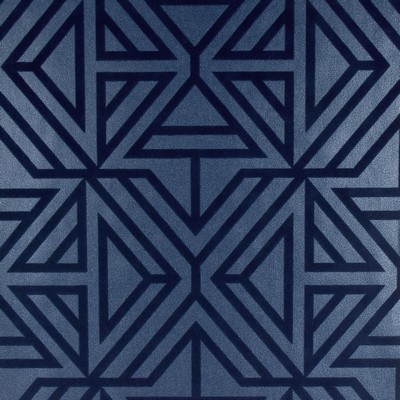 Brewster Wallcovering Helios Blue Geometric Wallpaper Blue