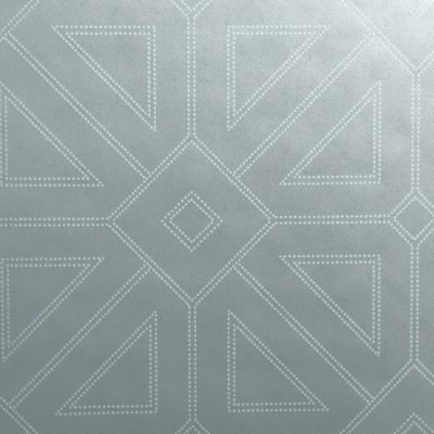 Brewster Wallcovering Voltaire Silver Geometric Wallpaper Silver