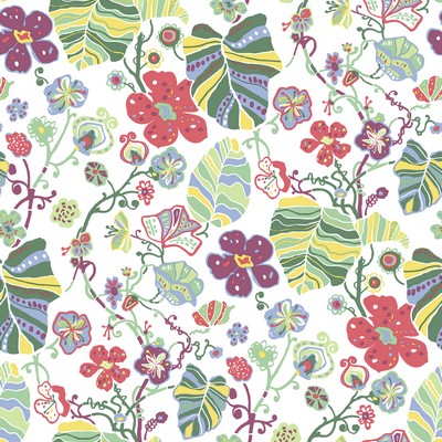 Brewster Wallcovering Gwyneth Multicolor Floral Wallpaper Multicolor